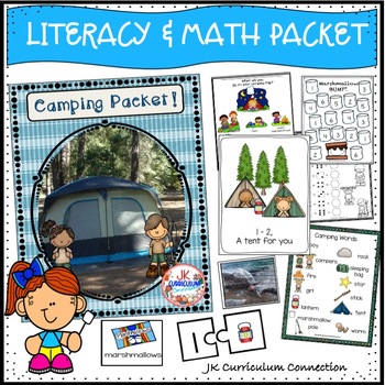 Preview of Camping Packet of Literacy and Math Activities