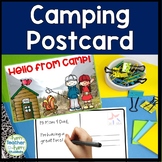 Camping Postcard | Students Write a Letter Home from Camp 