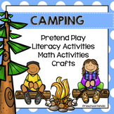 Camping Pretend Play, Literacy, Math and Craft Centers for