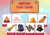 Camping Printable Flash Cards 36 Matching Kids Card Learni