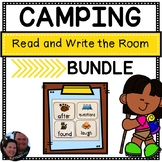 Camping Read and Write the Room BUNDLE Common Core Aligned