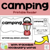 Camping Reader & Activity Pages | Printable | English