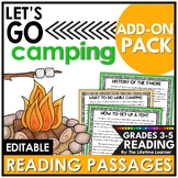 Camping Day Activities Reading Comprehension Passages Camp