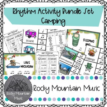 Preview of Camping Rhythm Activity Bundle Set