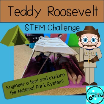 Preview of Teddy Roosevelt Camping STEM Challenge - GA 1st Grade SS1H1