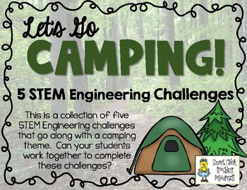 Preview of Camping STEM Challenges - Engineering Challenges - Set of 5