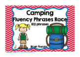 Camping Sight Word Fluency Phrases Race