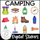 Camping Stickers Speech Therapy Reinforcement & Summer Lan