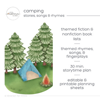 Preview of Camping | Storytime Planning Bundle