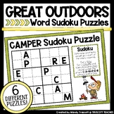 Camping Sudoku Word Puzzles | The Great Outdoors Sudoku Wo