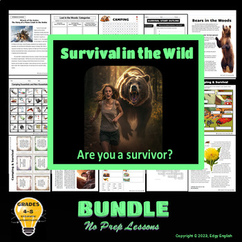 Preview of Camping & Survival | End of Year Activities | ESL Thematic Unit