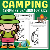 Camping Symmetry Drawing for KIDS