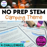 Camping Theme Activities STEM Challenges | STEAM Task | Su