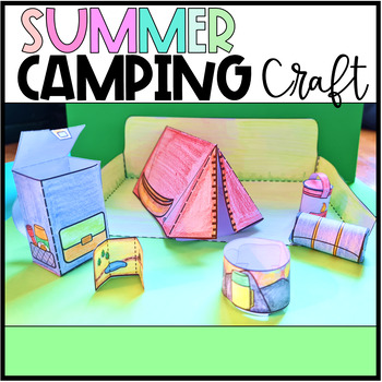 Preview of Camping Theme Activities Summer Camping Craft 3rd, 4th, 5th, 6th Grade