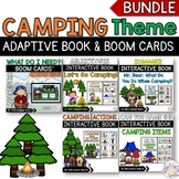 Camping Theme Adaptive Books + Boom Cards Summer Bundle