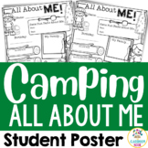Camping Theme:  All About Me Poster for Back to School or 