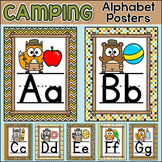 Camping Theme Alphabet Posters - Forest Animals Classroom Decor