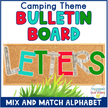 Preview of Camping Theme Bulletin Board Letters