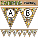 Camping Theme Bulletin Board Letters Editable Banner - Woo