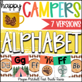 Camping Theme Classroom Decor ALPHABET Posters