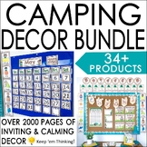 Camping Theme Classroom Decor Bundle: Editable Rustic Decor