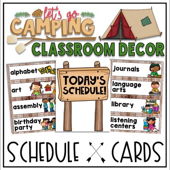 Library Behavior Chart Camp Theme