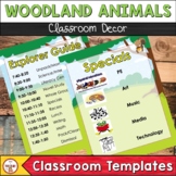 Camping Theme Classroom Decor | Class List and Editable Schedule