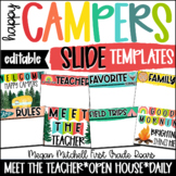 Camping Theme Classroom Decor Meet the Teacher Open House 