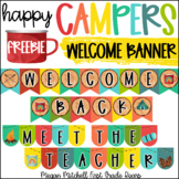 Camping Theme Classroom Decor WELCOME & MEET THE TEACHER BANNER 