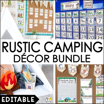 Camping Adventure Classroom Board and Door Decor Bundle - Shop