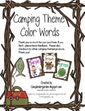 Camping Theme Color Posters
