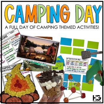 Preview of Camping Theme Day Activities | End of the Year Countdown | Camp Read A Lot