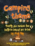 Camping Theme - Firefly Jar Number line Bulletin Board