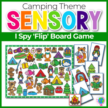 Preview of Camping Theme I Spy 'Flip' Board Game