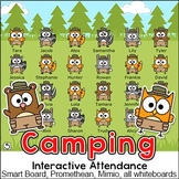 Camping Theme Interactive Attendance - Woodland Animals Classroom