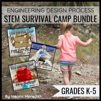 Preview of Camping Theme Lesson Plans | Bundle | STEM Survival Camp