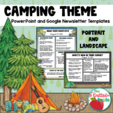 Camping Theme Newsletter Templates