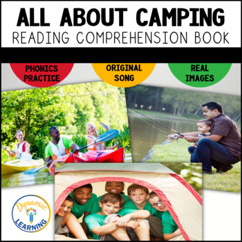 Preview of Camping Theme Nonfiction Reading Comprehension and Vocabulary First Grade