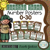 Camping Theme Number Posters 0-30