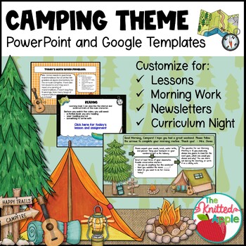 Preview of Camping Theme PowerPoint and Google Templates