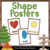 Camping Theme Shapes Posters