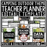 Camping Theme Classroom Decor Teacher Planner Binder Edita