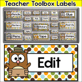 Forest Animals Camping Theme Teacher Toolbox Labels