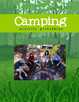 Preview of Camping Theme Unit Activity Printables - 71 pages