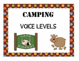 Camping Theme Voice Level Posters