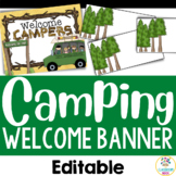 Camping Welcome Display | Bulletin Board or Door Display f