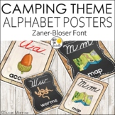 Camping Theme  Zaner-Bloser Alphabet Posters | Camping The