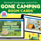 Camping Themed Activities for Speech Therapy BOOM Cards