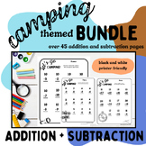 Camping Themed BUNDLE | Adding and Subtracting Practice
