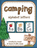 Camping Themed Classroom Alphabet